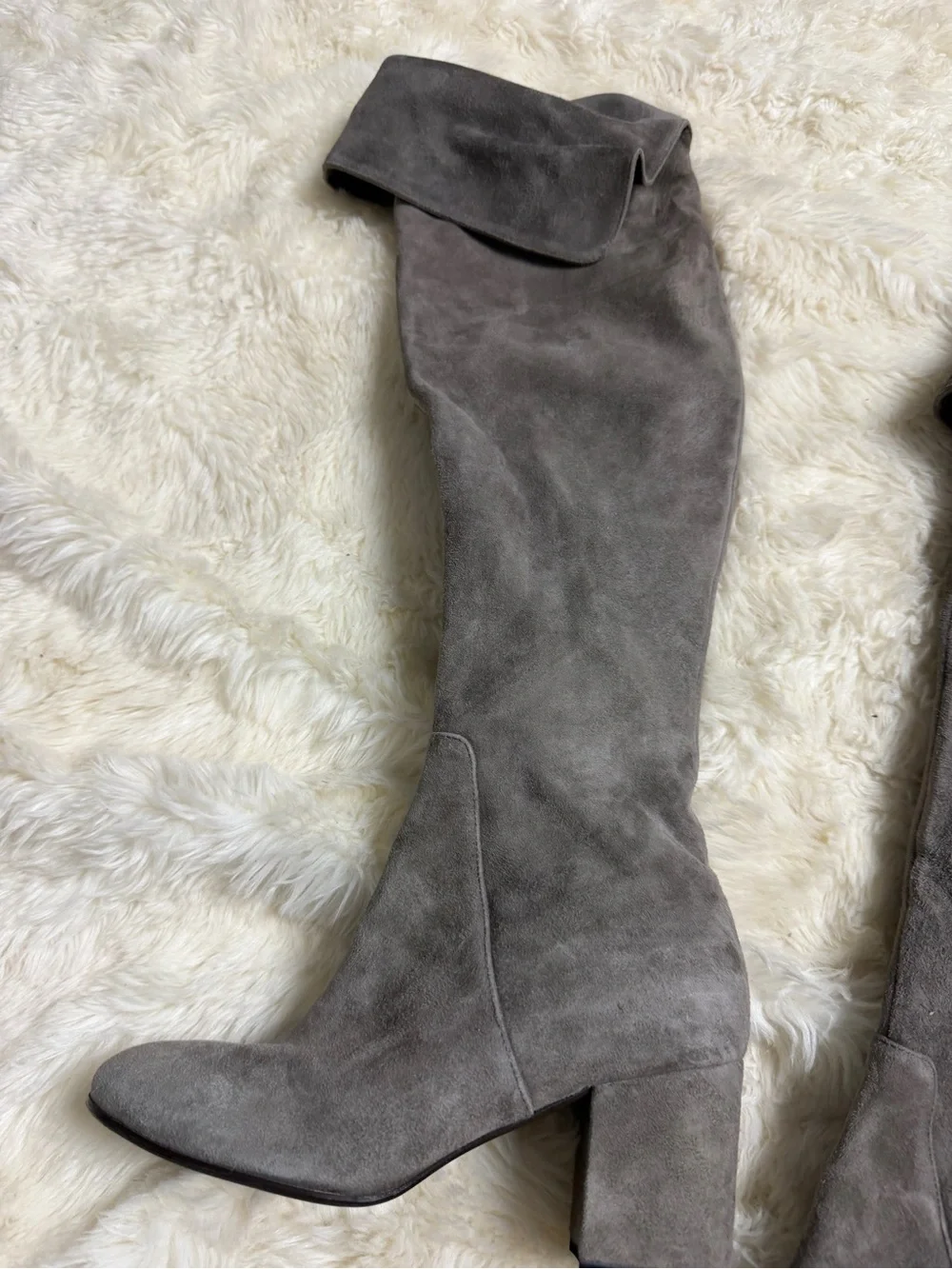 VERO CUOIO Women Soft Suede Thigh High Boots Size 5/ 35